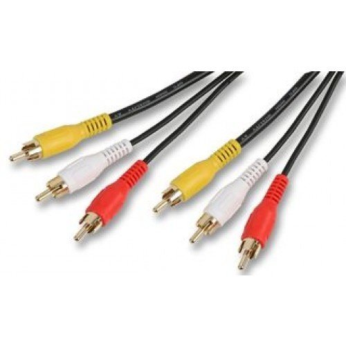 KEM Composiet Video + Audio kabels-5.0 meter