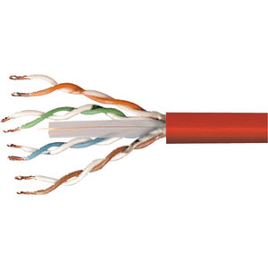 KEM KEM Cat 6 UTP Soepele kabel op rol-Rood