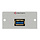 Kindermann Kindermann - USB 3.0 kabel + plug module-50 x 50 mm