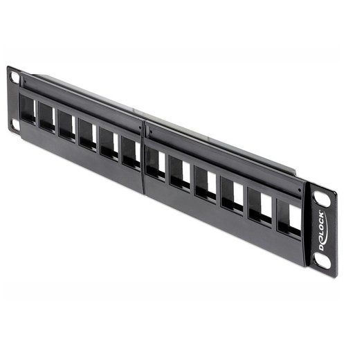 DeLock Keystone 10" Patchpanel - 12 poorts