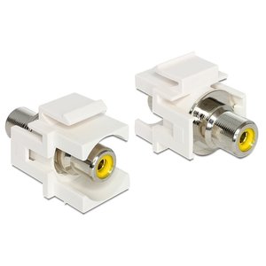 DeLock Keystone - RCA (tulp) geel module