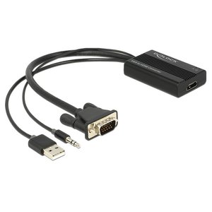 DeLock VGA+Audio naar HDMI converter