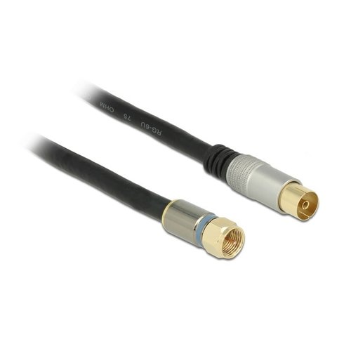 DeLock DeLock Premium F-Connector naar Coax female kabel-10 meter DeLock DeLock Premium F-Connector naar Coax female kabel-10 meter