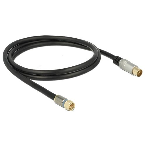 DeLock Premium F-Connector naar Coax male kabel-7.5 meter