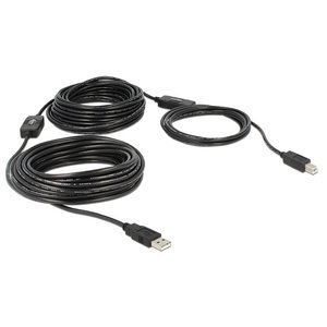 DeLock Actieve USB 2.0 A male - USB 2.0 B - 20 meter