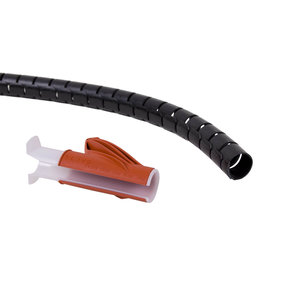 Dataflex Cable Eater ø15mm -  3.0 meter-Zwart