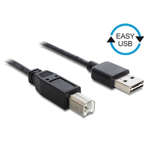 DeLock Easy USB A male - USB B male (USB 2.0) - 2.0 meter