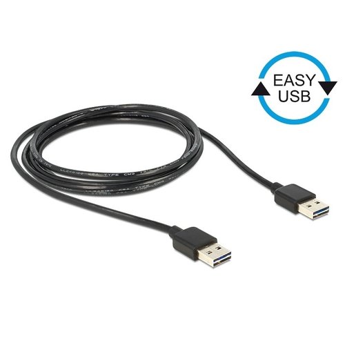 DeLock Easy USB A male - USB A male (USB 2.0) - 3.0 meter