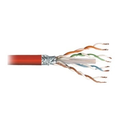 KEM KEM Cat 6 S-FTP kabel op rol (LSZH)-Rood