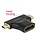 DeLock HDMI female - mini HDMI en Micro HDMI male adapter