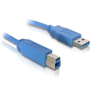 DeLock USB A - USB B kabel - 5.0 meter