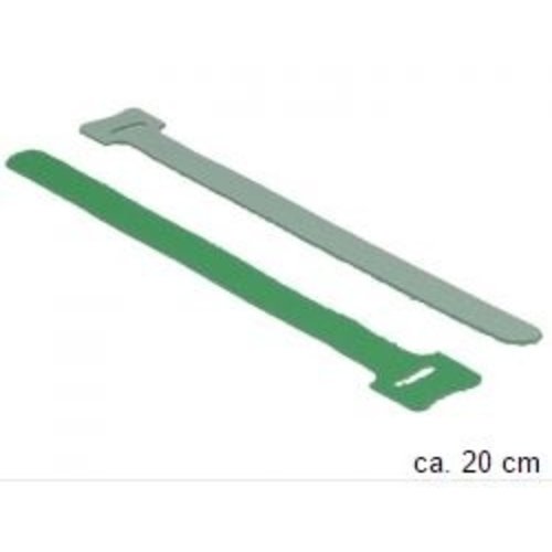DeLock Klittenband binders Groen (10 st.)  20cm