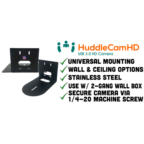 HuddleCamHD Universele Camera wandbeugel groot zwart