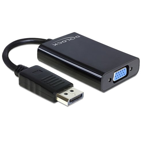 DeLock DisplayPort 1.1 male - VGA female + Audio adapter