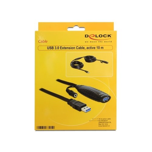 DeLock USB 3.0 Actieve verlengkabel 10 meter