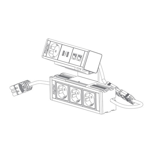 Digitel Digitel Below the Desk unit – 4-voudig - 4x Stroom