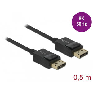 DeLock Coaxiale DisplayPort 1.4 Kabel - 0.5 meter