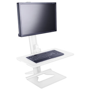 Multibracket M Easy Stand Desktop - Zit / Sta werkplek (13-30 inch)-Zilvergrijs