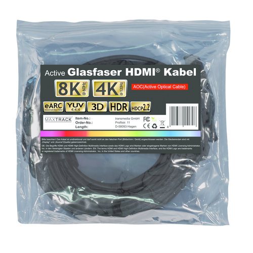 KEM Actieve HDMI Ultra High Speed Glasvezel kabel - 10 meter