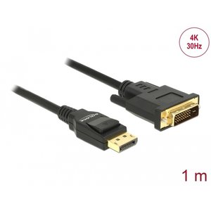 DeLock DisplayPort 1.2 - DVI 24+1 kabel - 1 meter