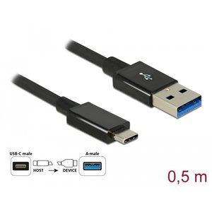 DeLock USB C - USB A kabel 0.5 meter