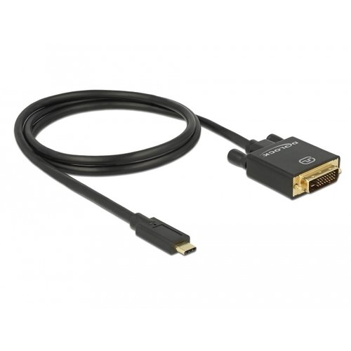 DeLock USB Type-C™ male - DVI-D 24+1 male kabel (DP Alt Mode) 4K @30 Hz - 1.0 meter