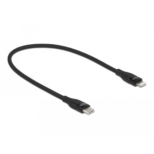 DeLock USB Type-C™ - Lightning™ kabel 0.5 meter - Zwart