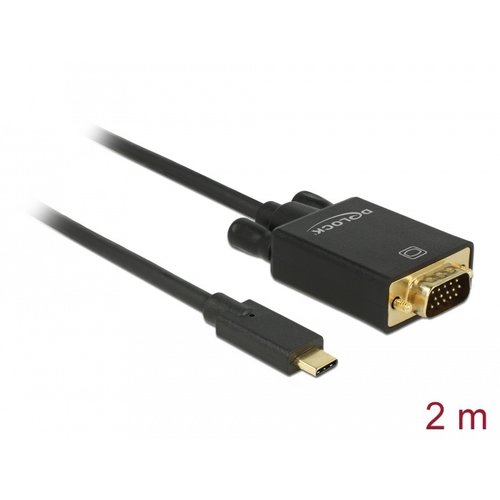 DeLock USB Type-C™ Male - VGA Male (DP Alt Mode) 2.0 meter