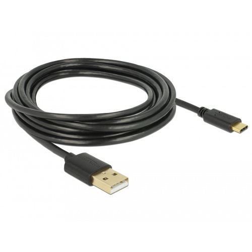 DeLock USB A - USB Type C kabel - 3.0 meter (USB 2.0)