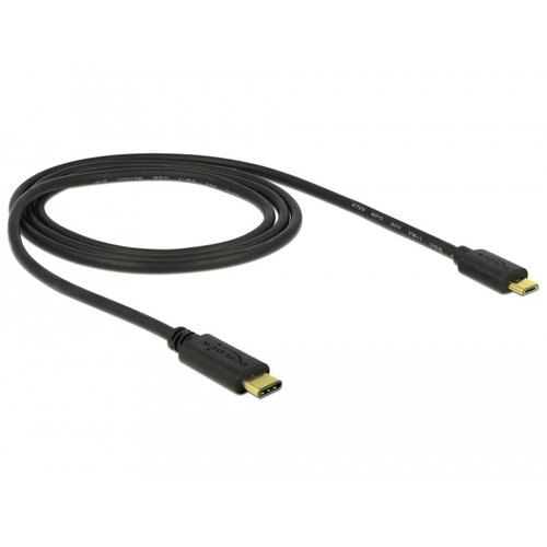 DeLock USB Type C male - USB micro B male kabel - 1.0 meter