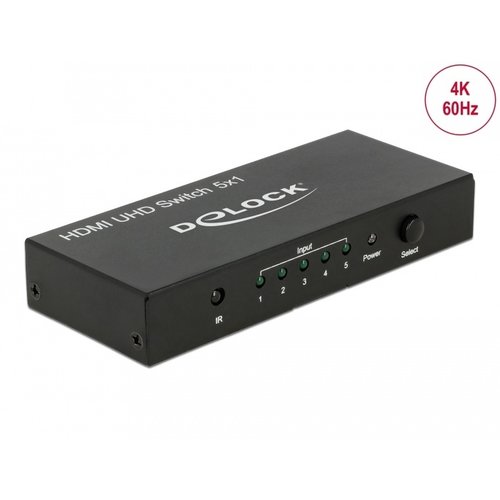 DeLock HDMI UHD Switch 5 in - 1 uit