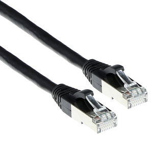 ACT CAT 6a S/FTP 1.5 meter SNAGLESS Zwart