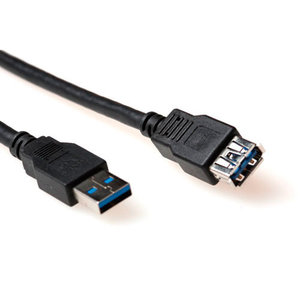 ACT USB A - USB A verlengkabel 1.5 meter