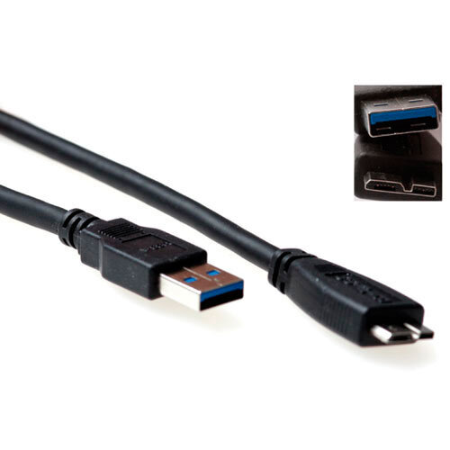 ACT USB 3.0 - USB A - USB micro B kabel - 1.0 meter