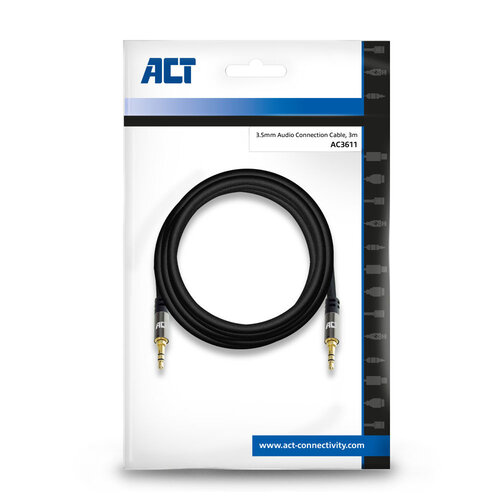 ACT H.Q. 3,5 mm jack - 3,5 mm jack kabel - 3.0 meter