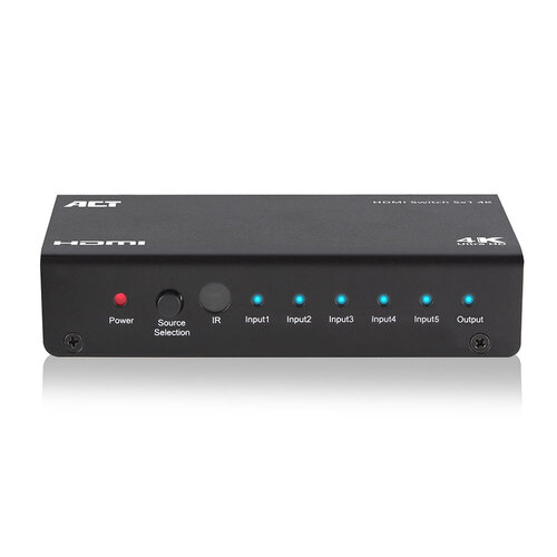 ACT 5 X 1 HDMI SWITCH,3D/4K REMOTE