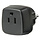 TRAVEL ADAPTER USA > EU ZWART