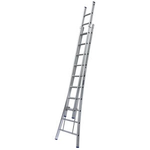 Aluminium uitgebogen 2 delige ladder geanodiseerd