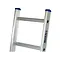 Aluminium enkele ladder uitgebogen