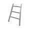 Aluminium enkele ladder uitgebogen