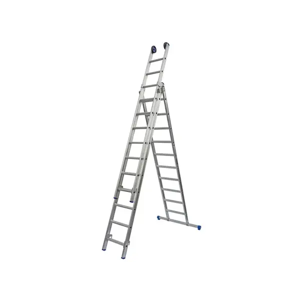 Maxall 3-delige Reformladder met rechte bomen (6 t/m 14 sporten)