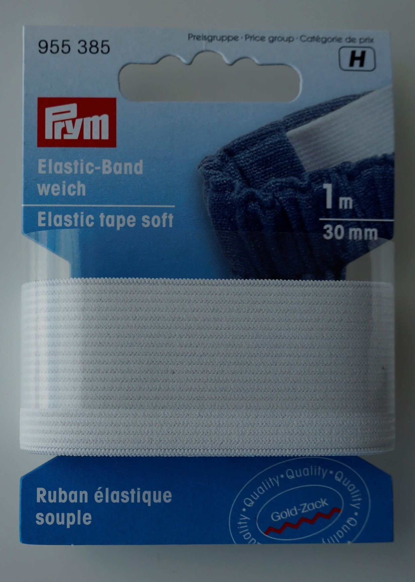 Prym Elastiek  indiv 3 cm wit