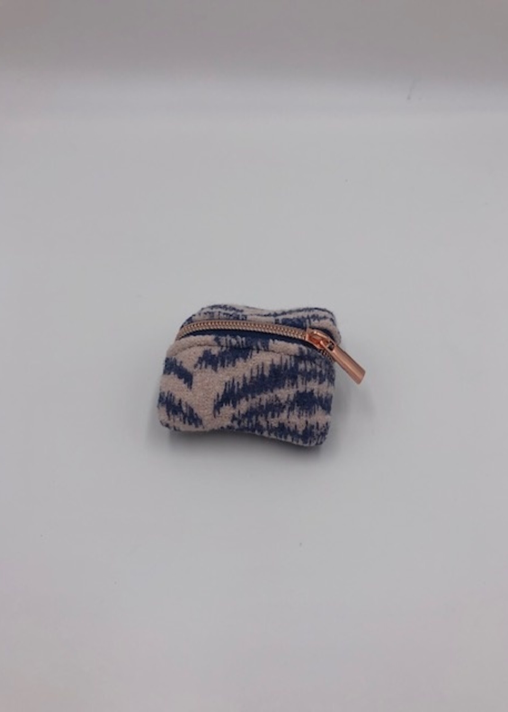 Tissu magnifiek mini portemonnee zebra