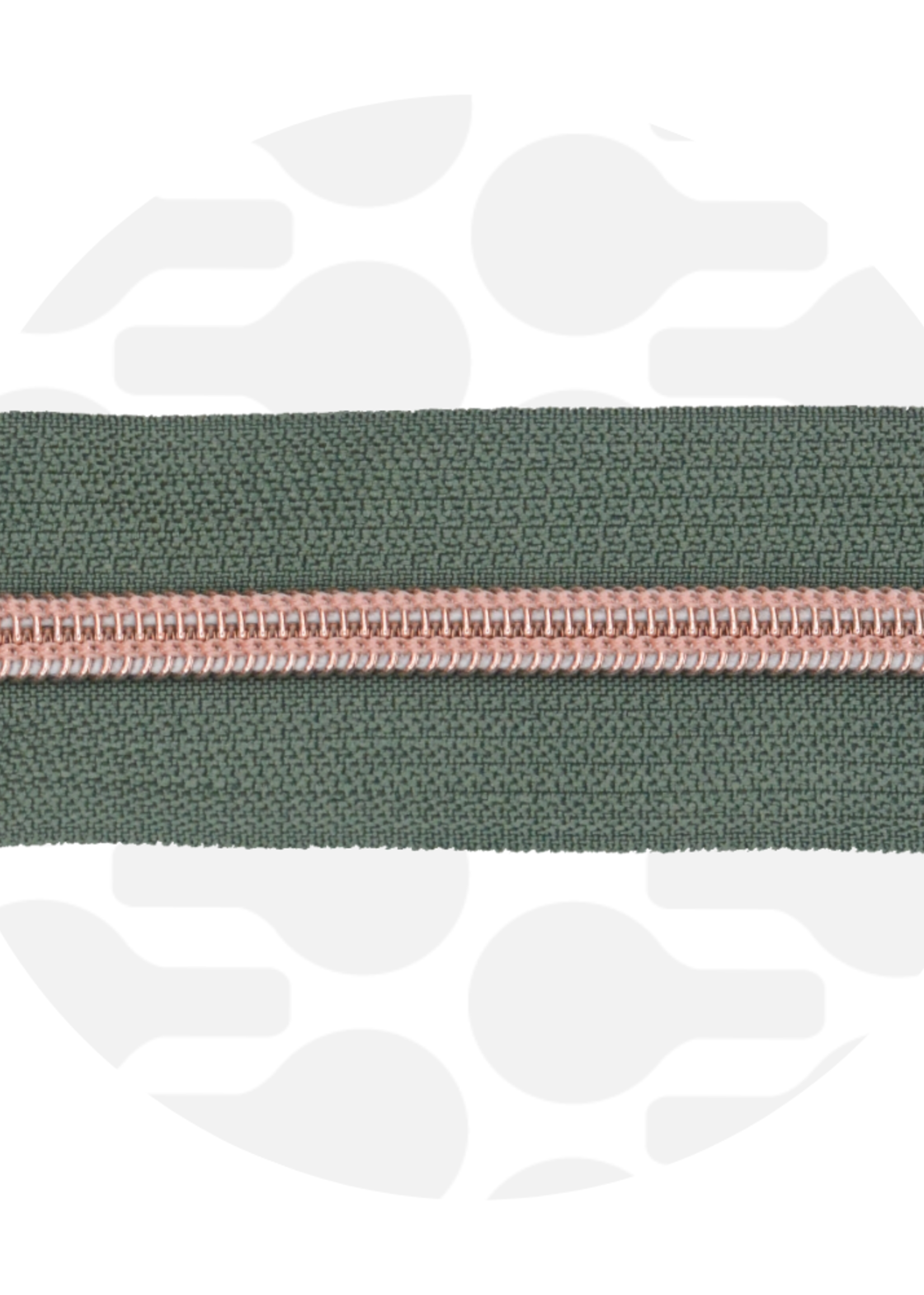 zipperzoo zipper nylon coil sage green