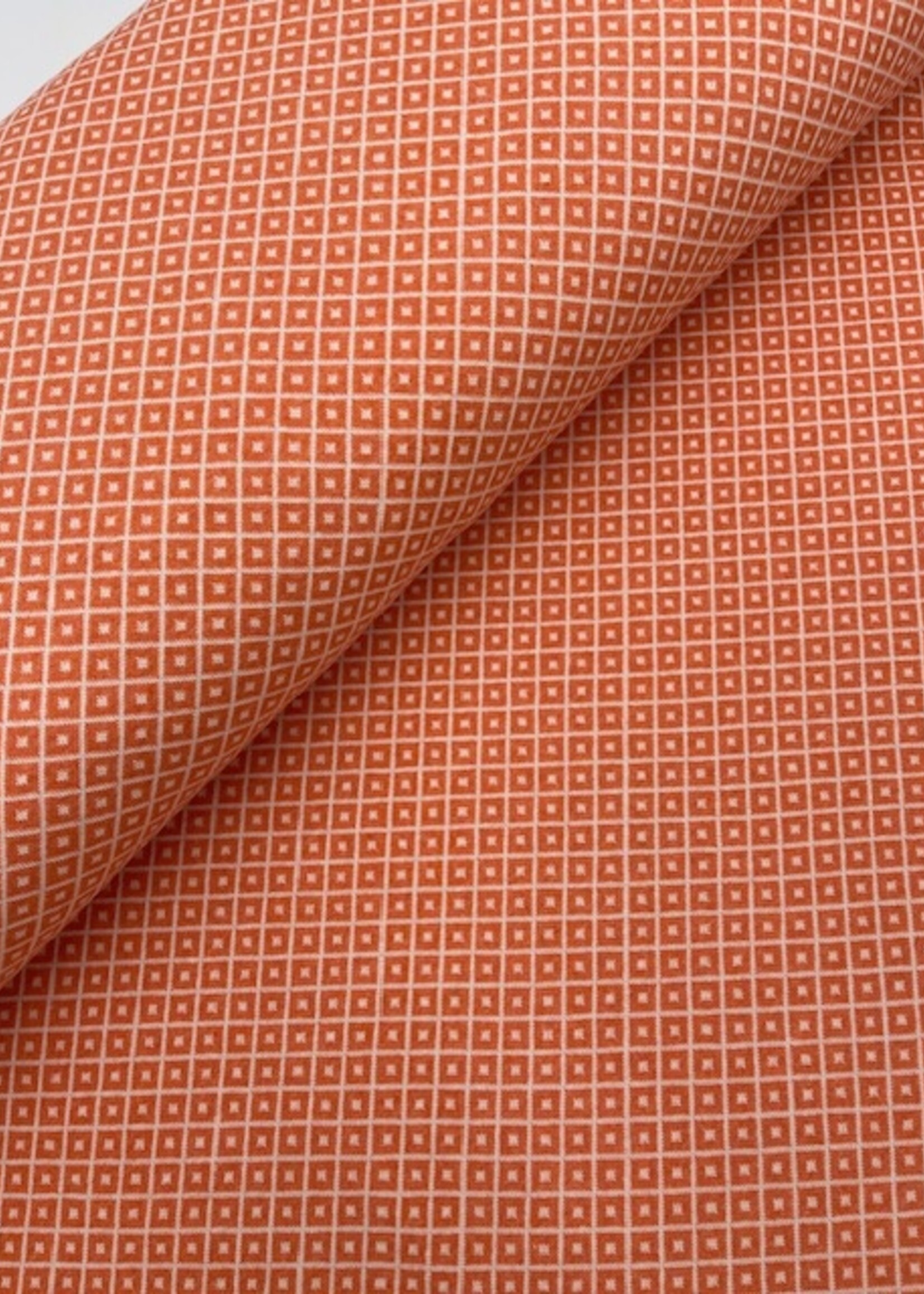 Jacquard gebreid oranje