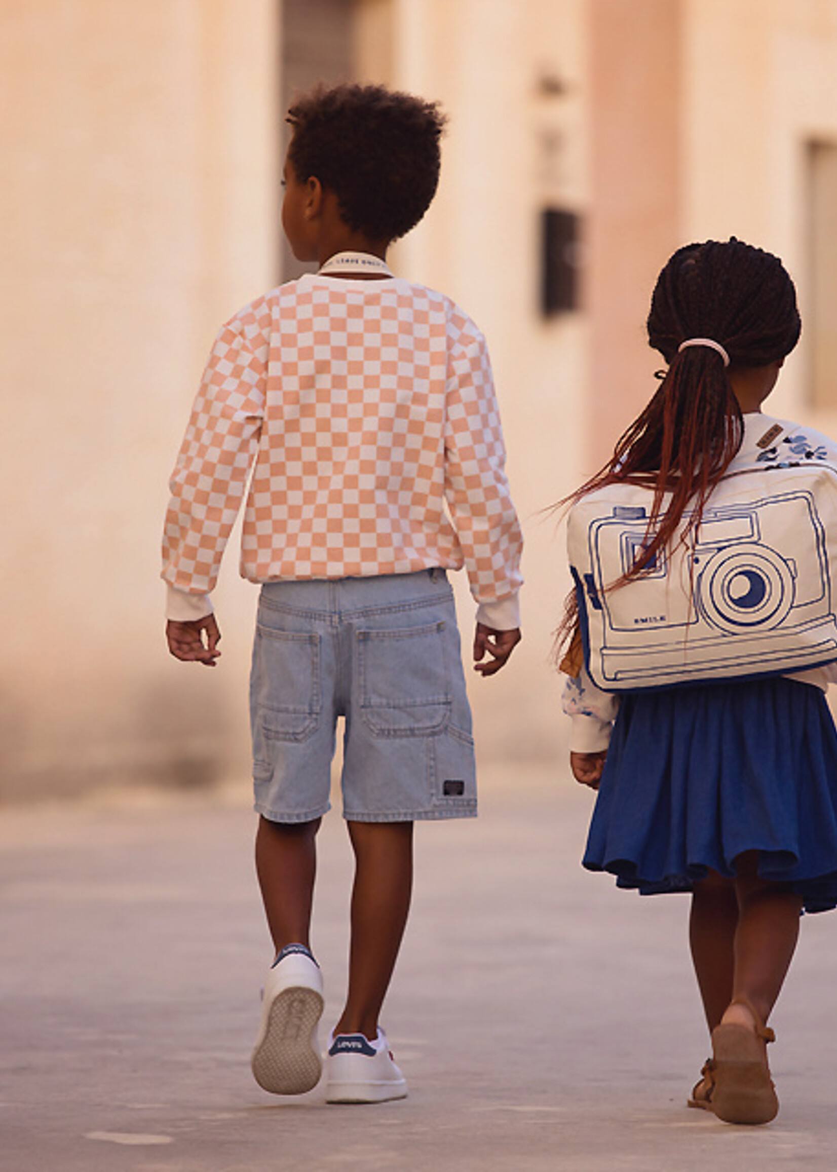 See You At Six checkers perzik french terry