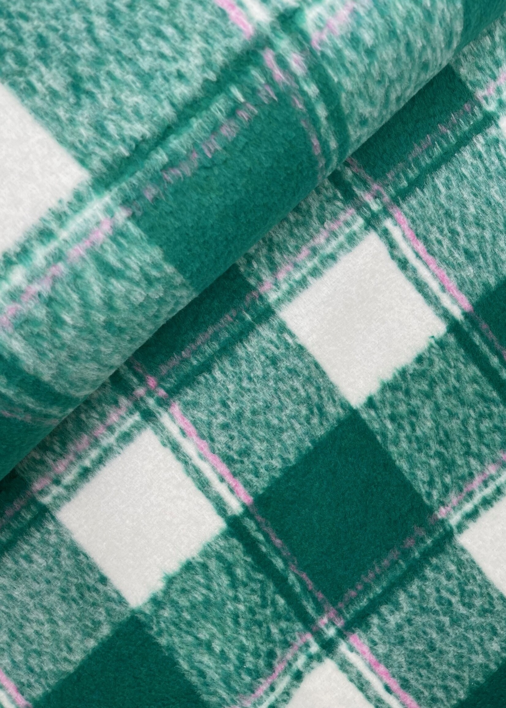 Polytex mantel groen ruit