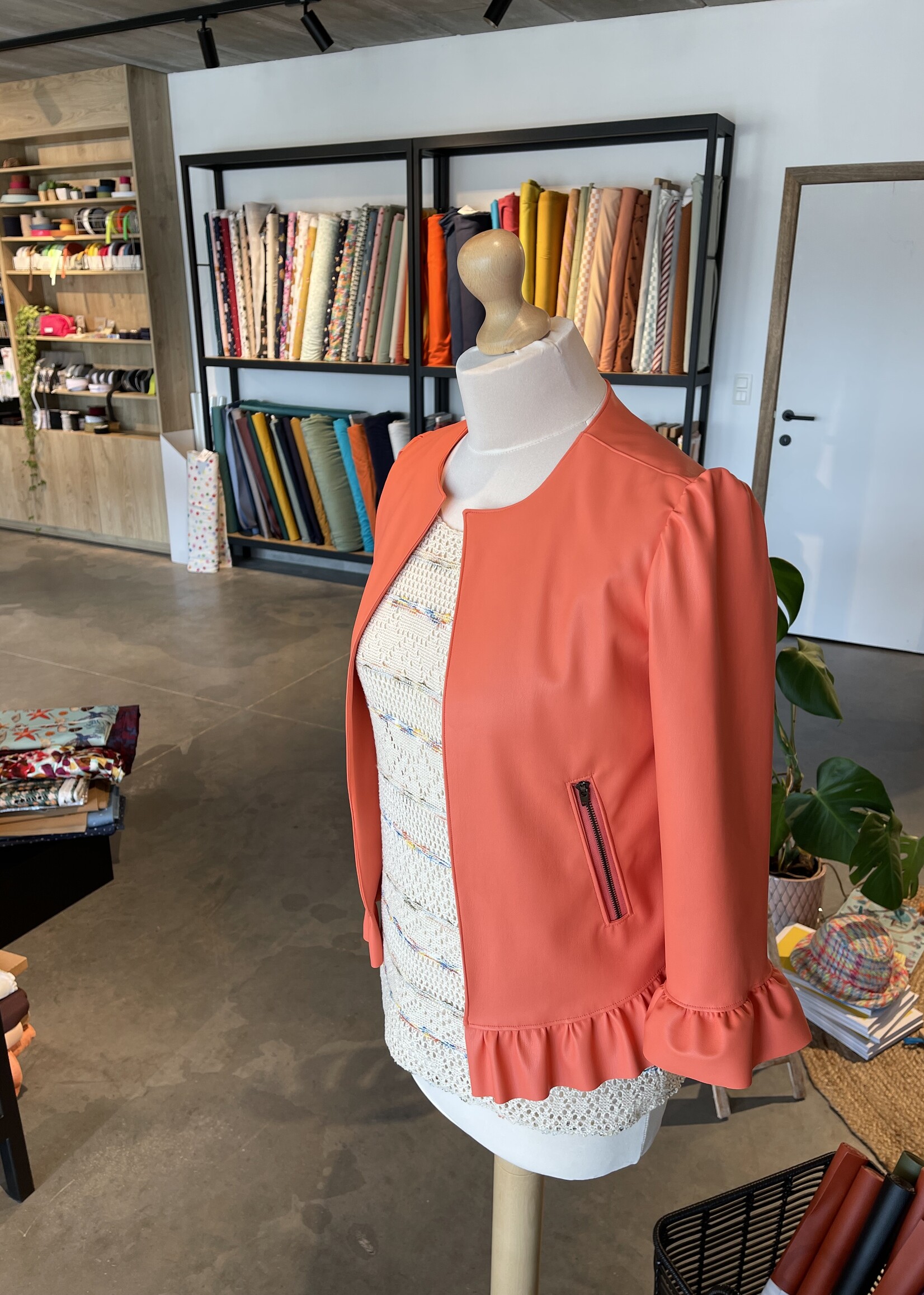 A La Ville imitatieleder koraal