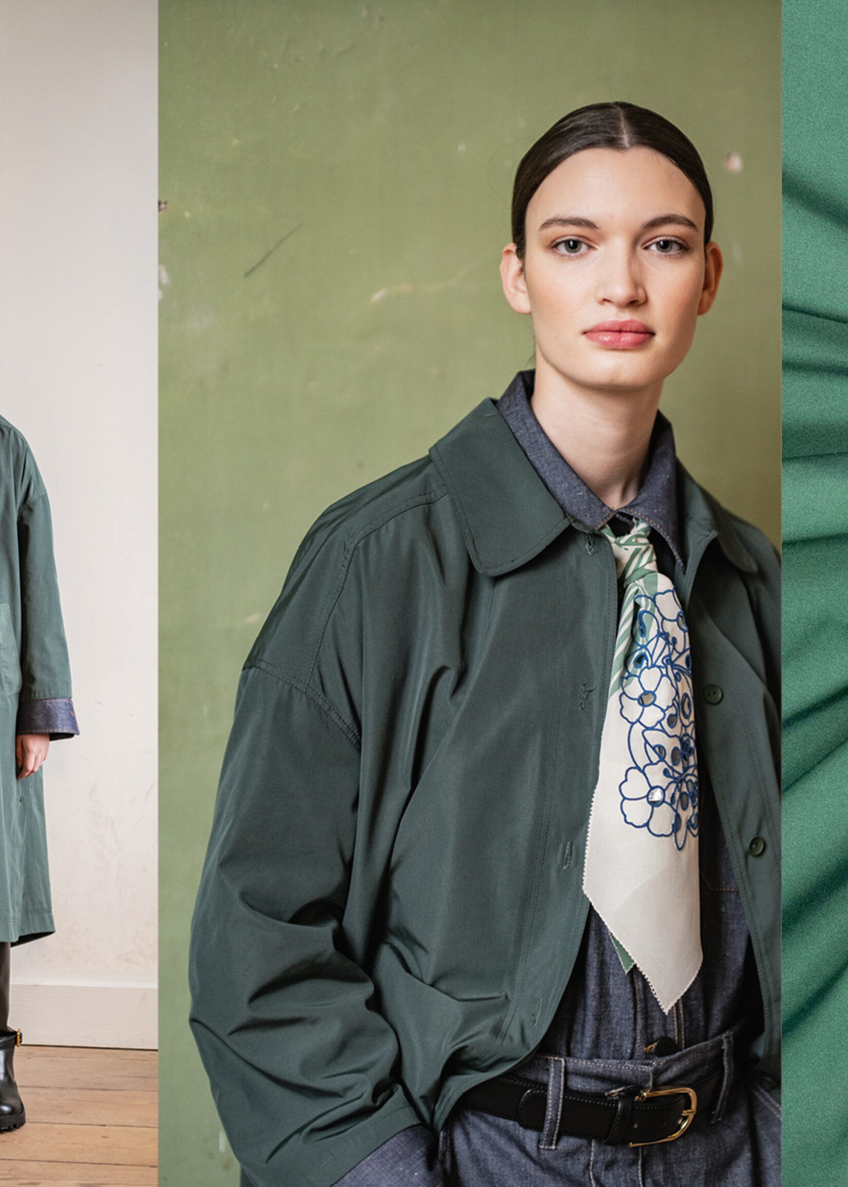 trenchcoat FM groen