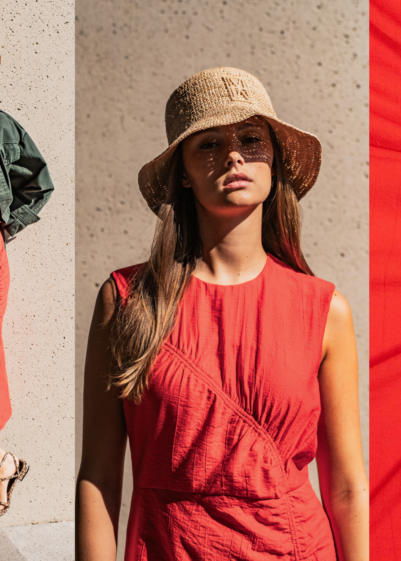 Fibre Mood crinckle rood